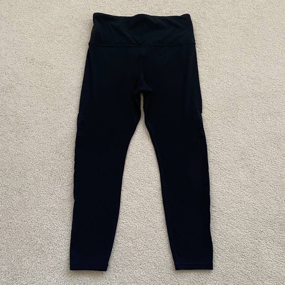 Athleta Black and Mauve Leggings 7/8 length - Picture 9 of 13